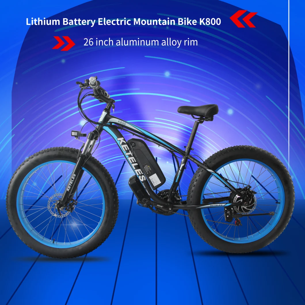 26" 1000W 48V Beach Cruiser Sport Electric Bicycle 1000 Watt From China for Thailand