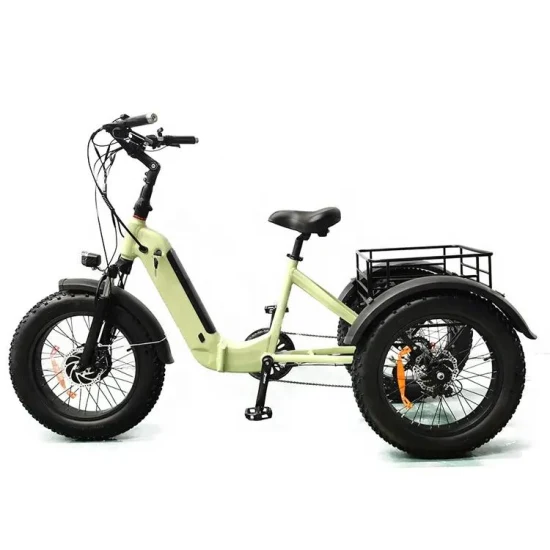 Yisenbikes US EU Günstiges 20*4 Big Tire Elektro-Dreirad, zusammenklappbares Elektrofahrrad zum Verkauf, 3-Rad-Beach-Cruiser